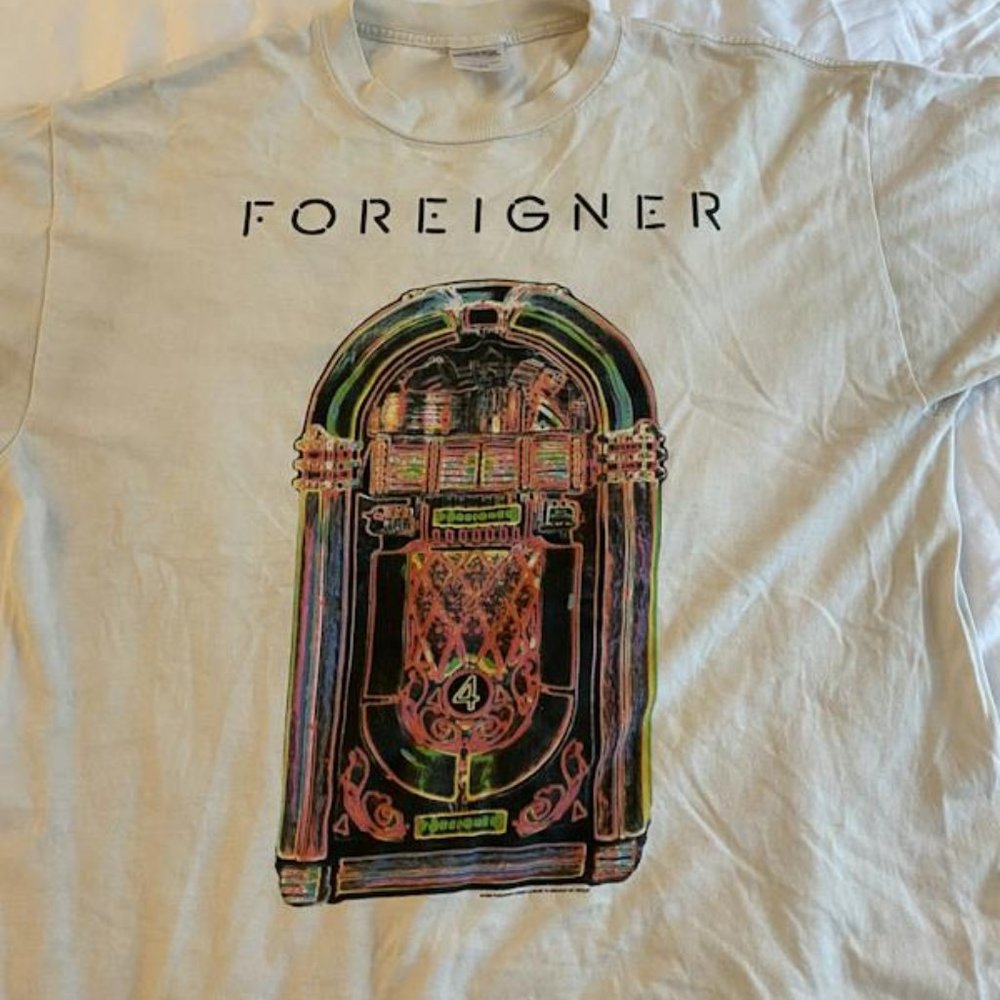 Vintage- Foreigner Juke Box Hero - t Xl Tultextffs246